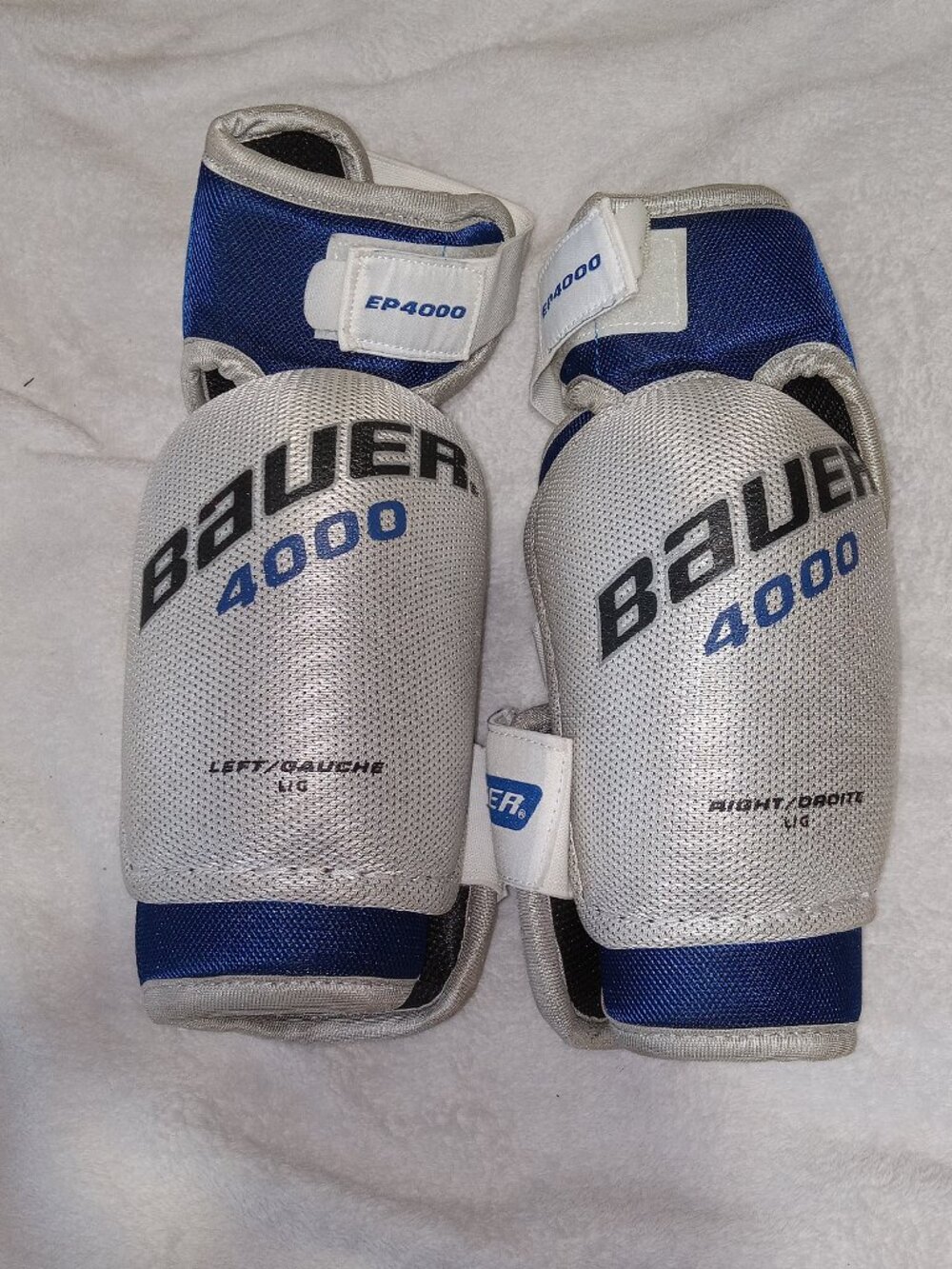 Bauer EP 4000 Jr. Junior Large Hockey Elbow Pads Bicep Protection